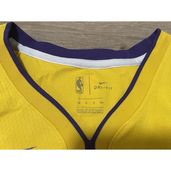 Nike LOS ANGELES LAKERS JULIAS RANDLE #30 Sz S 40 NBA YELLOW Basketball JERSEY - Picture 3 of 8